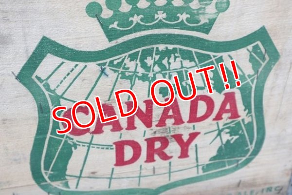 画像2: dp-180401-04 Canada Dry / 1950's Wood Box