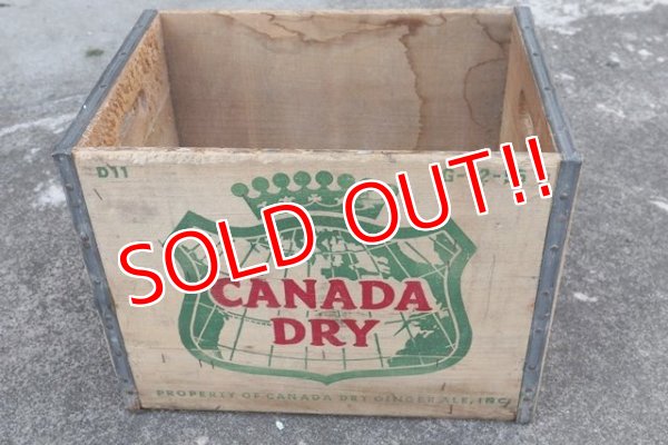 画像1: dp-180401-04 Canada Dry / 1950's Wood Box