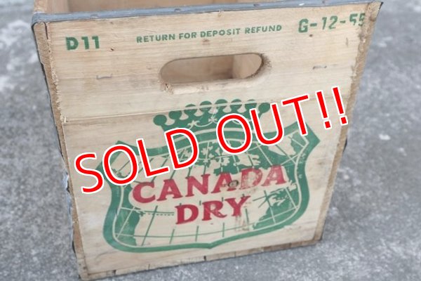 画像4: dp-180401-04 Canada Dry / 1950's Wood Box
