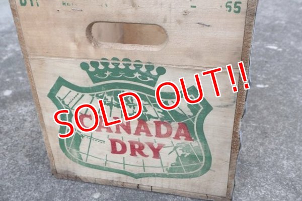 画像5: dp-180401-04 Canada Dry / 1950's Wood Box