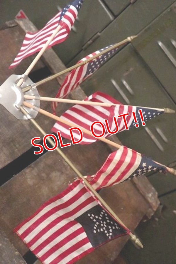 画像6: dp-180110-27 1970's〜U.S.A. mini Flag Holder Set