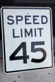 画像1: dp-180401-05 SPEED LIMIT 45 Road Sign