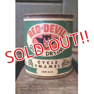 画像: dp-180501-21 RED-DEVIL / 1940's-1950's Cycle Enamel Can