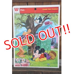 画像: ct-180501-05 Mickey & Pluto / Whitman 1970's Frame Tray Puzzle