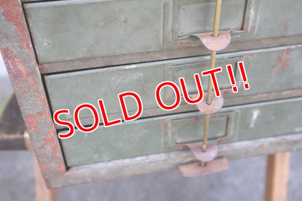画像2: dp-180501-27 Vintage Parts Cabinet