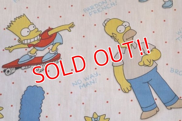 画像3: ct-180514-28 the Simpsons / 1990's Flat Sheet (Twin)