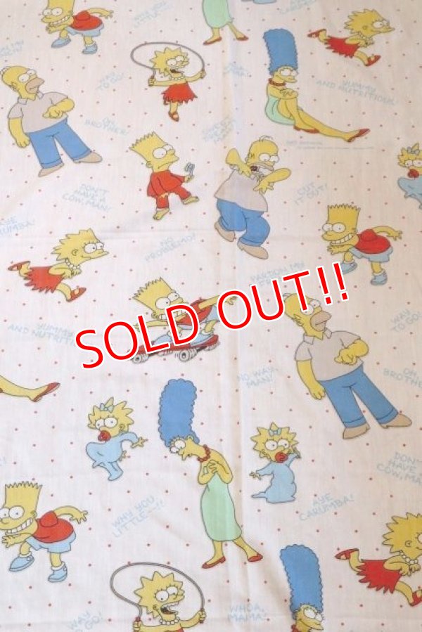 画像1: ct-180514-28 the Simpsons / 1990's Flat Sheet (Twin)