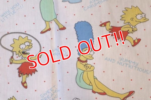 画像4: ct-180514-28 the Simpsons / 1990's Flat Sheet (Twin)