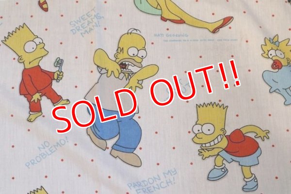 画像6: ct-180514-28 the Simpsons / 1990's Flat Sheet (Twin)