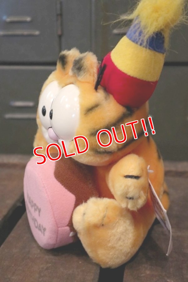 画像3: ct-180514-36 Garfield / DAKIN 1980's Plush Doll "Happy Birthday"