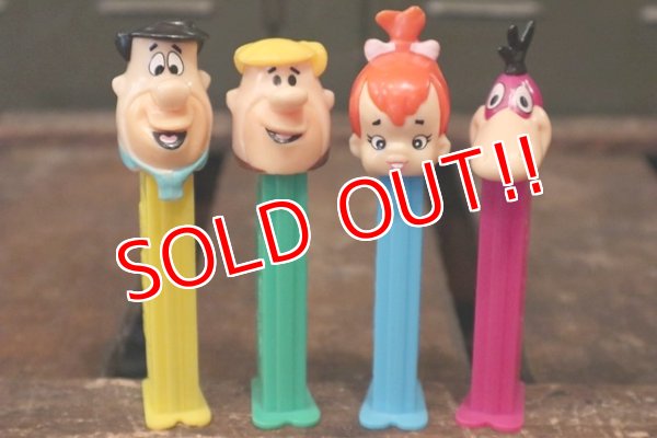 画像1: pz-161001-01 The Flintstones / 1990's PEZ Dispenser Set of 4