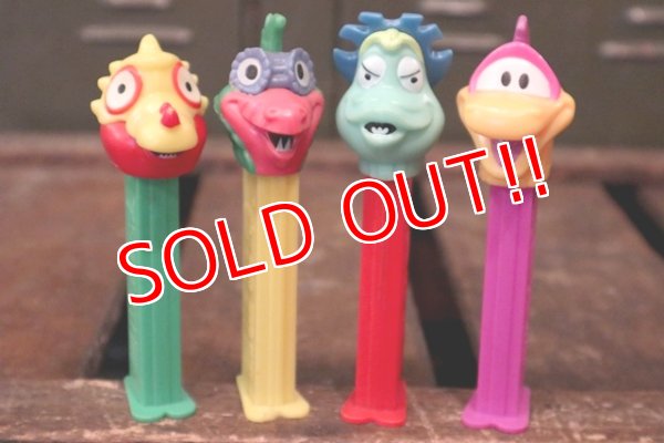 画像1: pz-130917-04 PEZ-A-SAURS / 1990's PEZ Dispenser set of 4