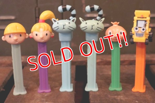 画像1: pz-130917-04 Bob the Builder / 2000's PEZ Dispenser Set of 6