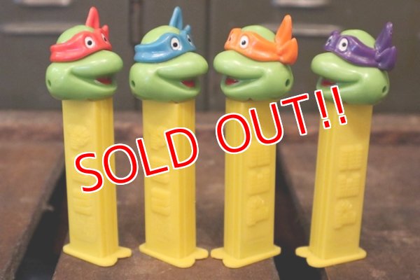 画像4: pz-130917-04 Teenage Mutant Ninja Turtles / 1990's PEZ Dispenser Set of 4 (Happy)