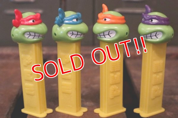 画像4: pz-130917-04 Teenage Mutant Ninja Turtles / 1990's PEZ Dispenser Set of 4 (Angry)