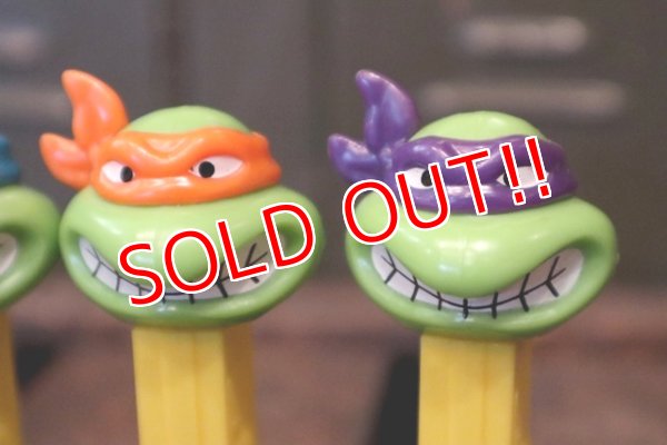 画像3: pz-130917-04 Teenage Mutant Ninja Turtles / 1990's PEZ Dispenser Set of 4 (Angry)