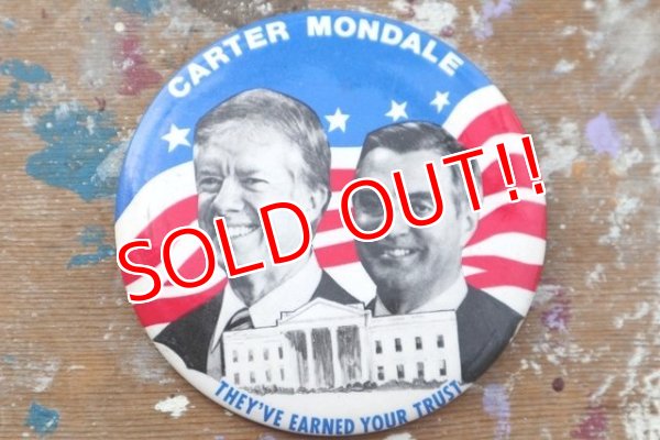 画像1: pb-160901-145 Carter・Mondale / Vintage Pinback