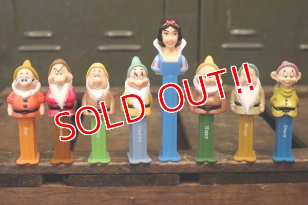 画像1: pz-130917-04 Snow White & 7 Dwarfs / PEZ Dispenser Set