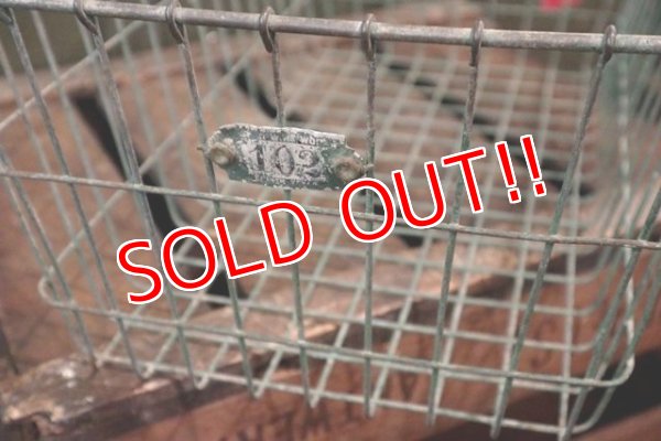 画像2: dp-180508-40 Vintage Metal Wire Basket