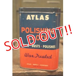 画像: dp-180601-20 ATLAS / 1950's-1960's Polishing Cloth Can