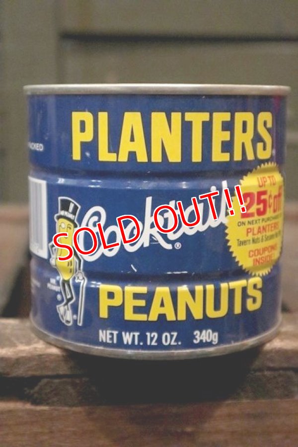 画像1: dp-180601-16 Planters / Mr.Peanuts 1970's-1980's Tin Can