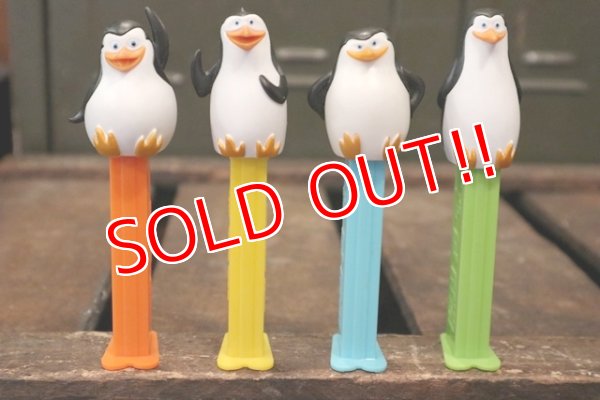 画像1: pz-130917-04 Penguins from Madagascar / PEZ Dispenser Set 