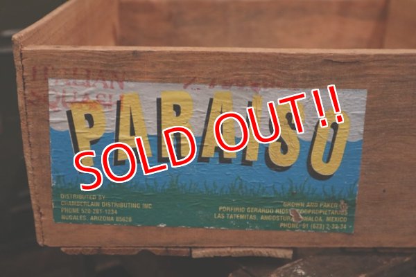 画像2: dp-180110-04 PARAISO / Vintage Wood Box