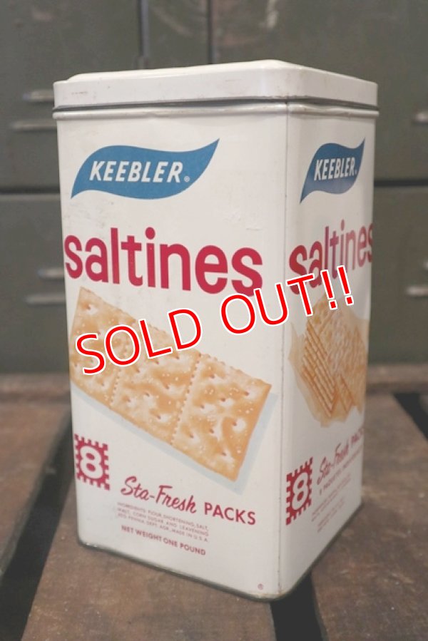 画像1: dp-180701-14 Keebler / 1960's-1970's saltines Cracker Can