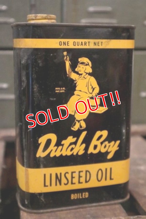 画像1: dp-180601-29 Dutch Boy / Vintage Linseed Oil Can