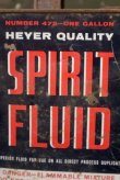 画像2: dp-180601-31 Heyer Quality Spirit Fluid / Vintage One Gallon Can