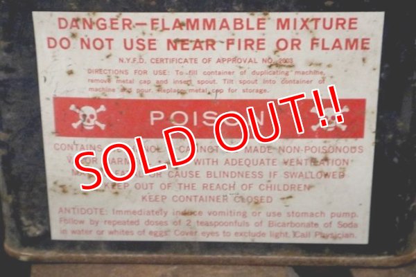 画像3: dp-180601-31 Heyer Quality Spirit Fluid / Vintage One Gallon Can