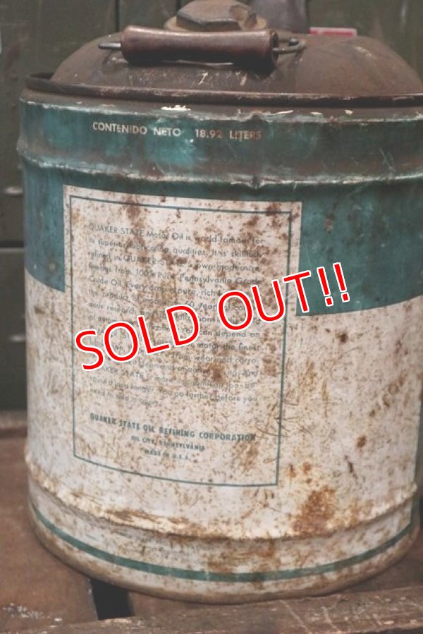 画像4: dp-180701-22 Quaker State / 1960's 5 Gallon Oil Can