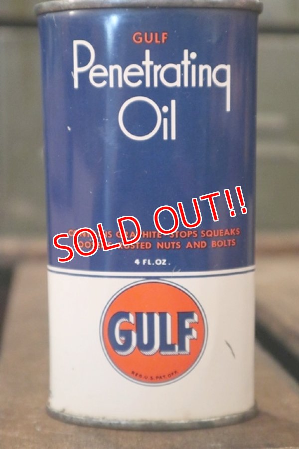 画像2: dp-180701-32 Gulf / 1940's-1950's Penetrating Oil Can
