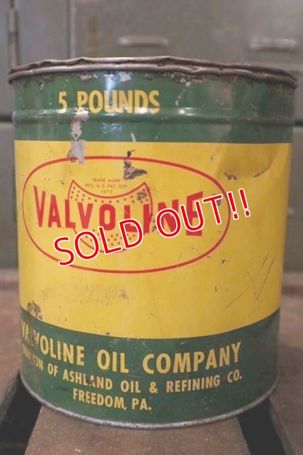 画像3: dp-180701-50 VALVOLINE / 1950's 5 Pounds Oil Can