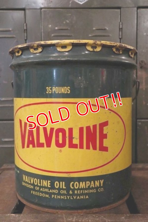 画像1: dp-180701-51 VALVOLINE / 1950's 35 Pounds Oil Can