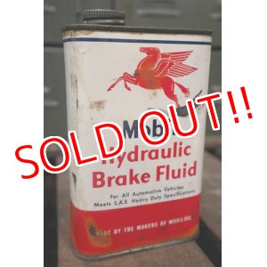 画像: dp-180701-10 Mobil / 1950's-1960's Hydraulic Brake Fluid Can