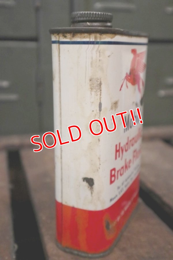 画像3: dp-180701-10 Mobil / 1950's-1960's Hydraulic Brake Fluid Can