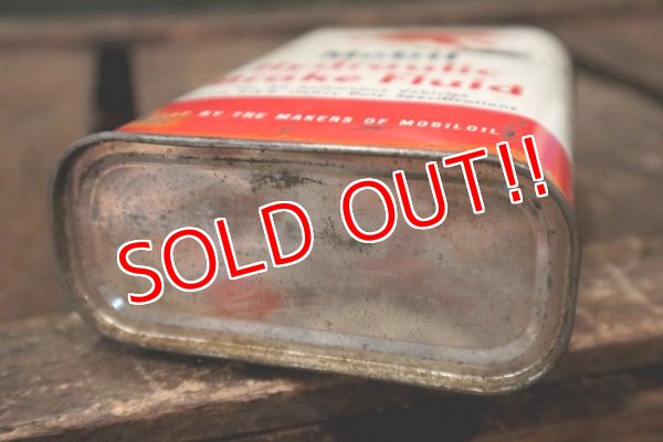 画像6: dp-180701-10 Mobil / 1950's-1960's Hydraulic Brake Fluid Can