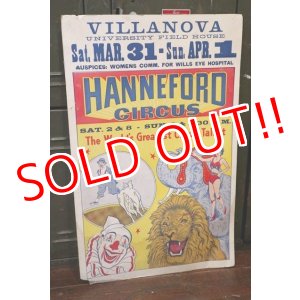 画像: dp-180801-04 HANNEFORD CIRCUS 1950's-1960's Poster