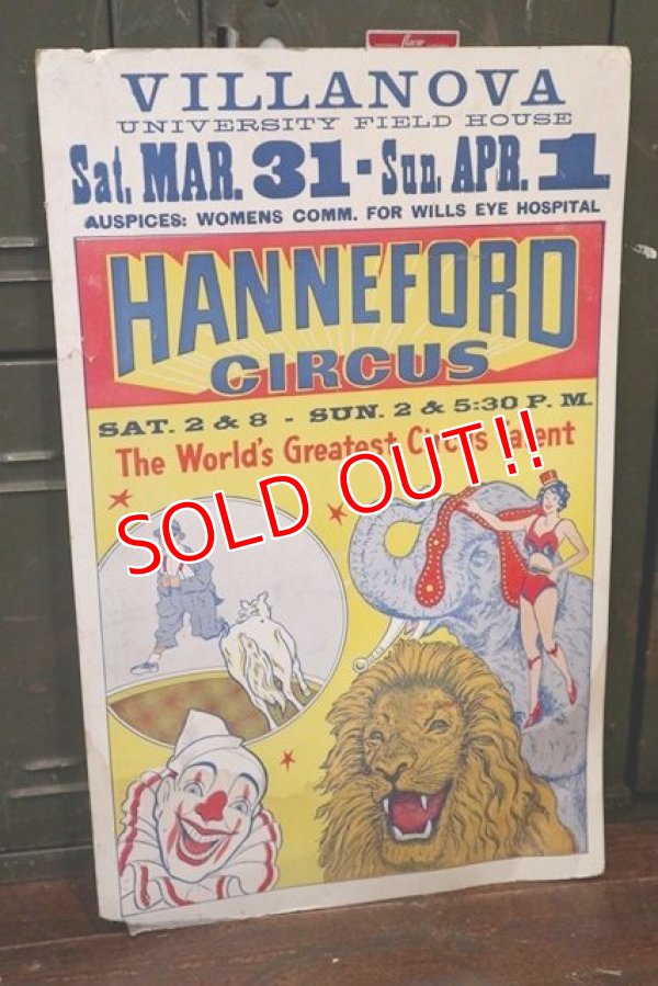 画像1: dp-180801-04 HANNEFORD CIRCUS 1950's-1960's Poster