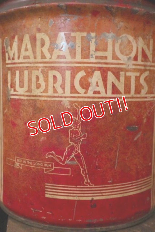 画像2: dp-180701-53 MARATHON LUBRICANTS / 1940's 25 Pounds Can