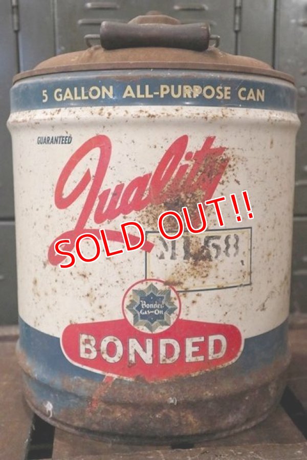 画像3: dp-180601-34 Bonded Gas & Oil / 1940's-1950's Quality 5 Gallon Oil Can
