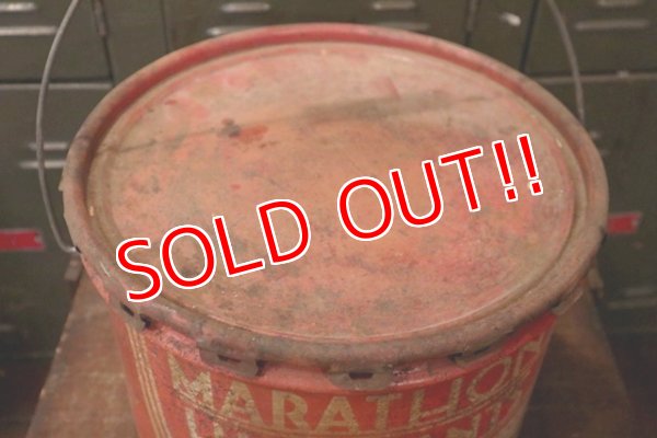 画像4: dp-180701-54 MARATHON LUBRICANTS / 1930's 25 Pounds Can