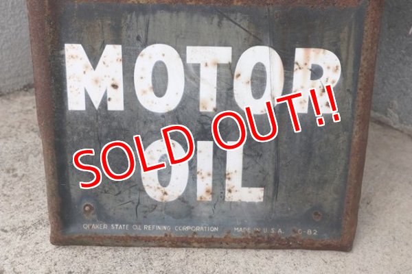 画像7: dp-180801-07 QUAKER STATE MOTOR OIL / 1940's Metal Sign