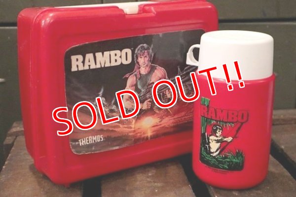 画像1: ct-120717-03 RAMBO: First Blood Part II / Thermos 1985 Plastic Lunchbox