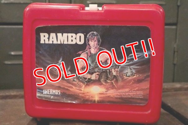 画像2: ct-120717-03 RAMBO: First Blood Part II / Thermos 1985 Plastic Lunchbox
