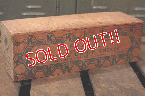 画像2: dp-180701-94 Kraft / Vintage Cheese Wood Box (L)