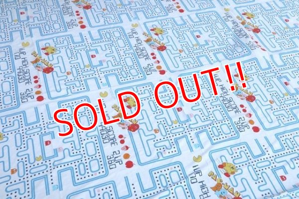 画像5: ct-1807001-21 Pac-Man / 1980's Flat Sheet (Twin Size)