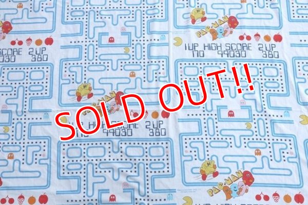 画像2: ct-1807001-21 Pac-Man / 1980's Flat Sheet (Twin Size)