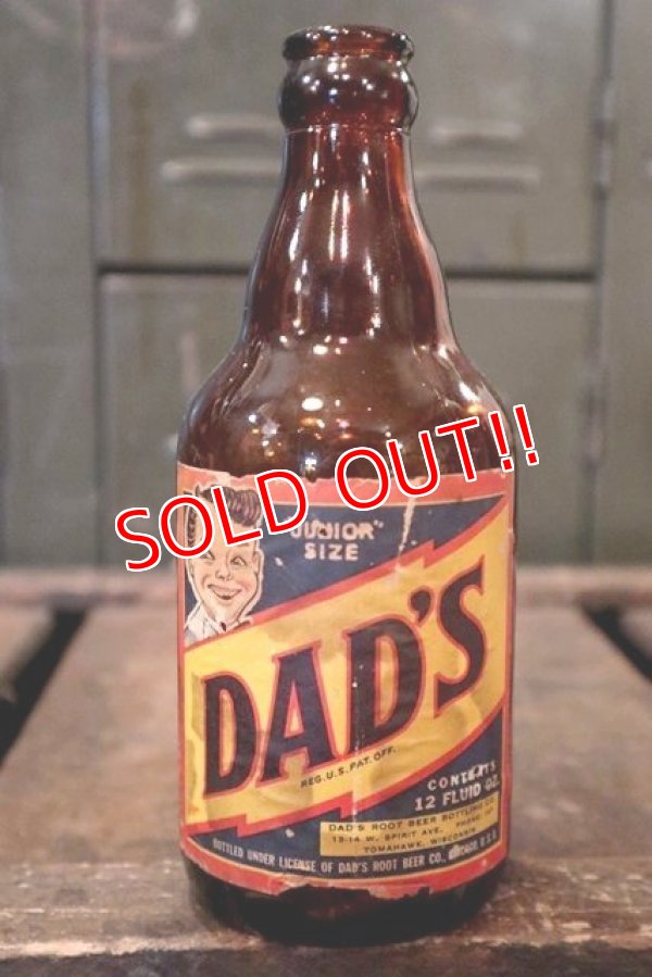 画像1: dp-180801-60 DAD'S ROOT BEER / 1950's Bottle "Junior Size"